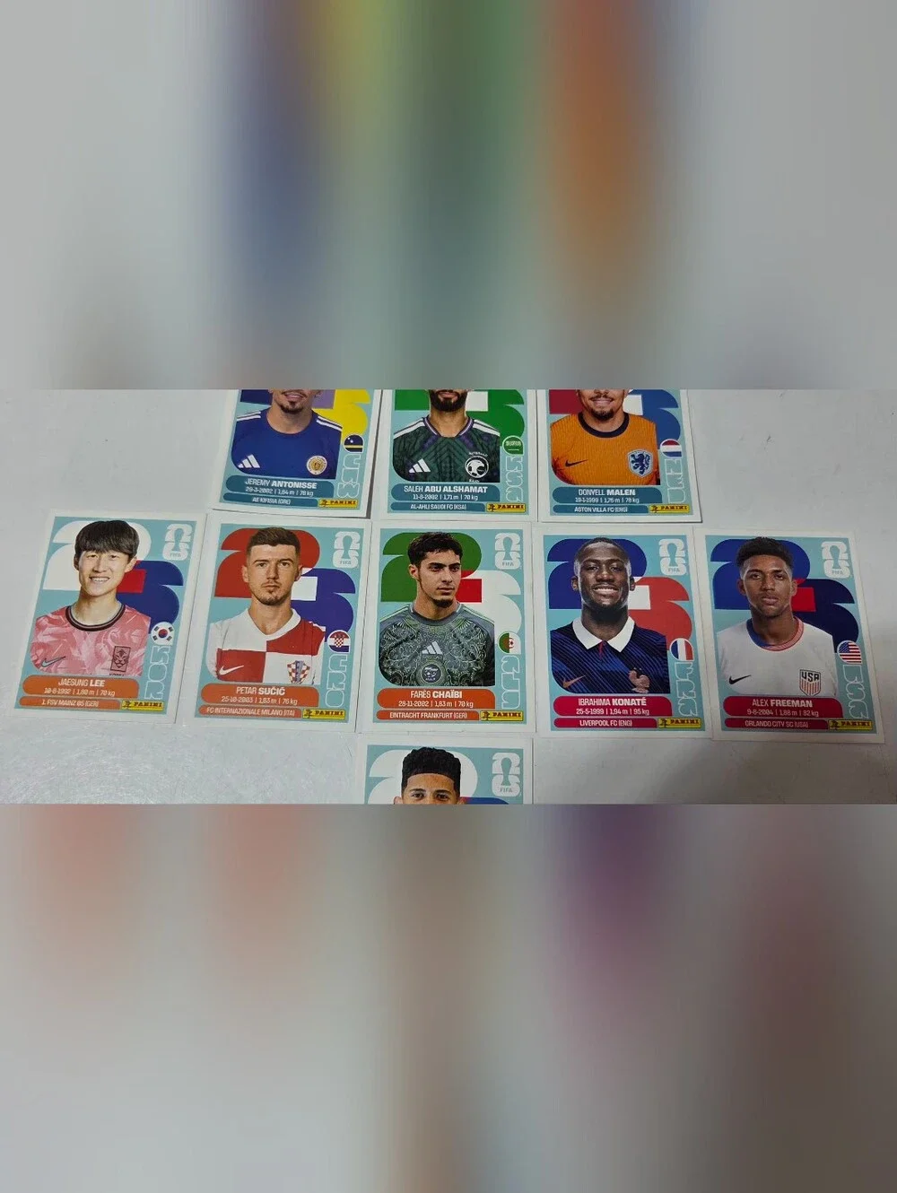 Panini FIFA World Cup 2026 Sticker Lot - Argentina AFA Foil & 9 Base Players - Picture 3 of 5